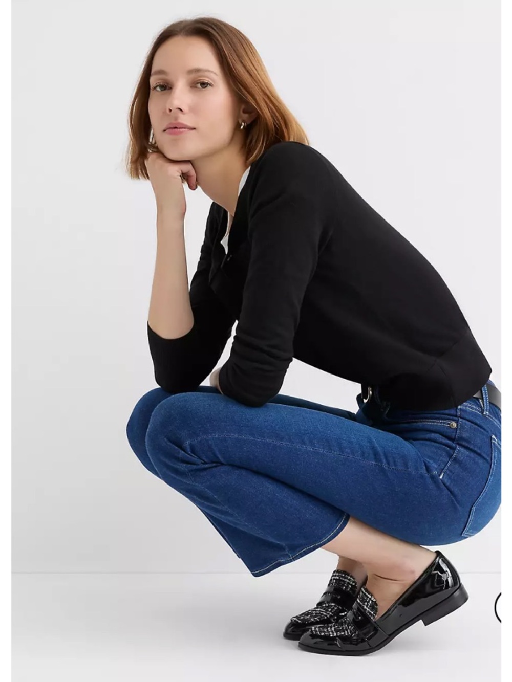LOFT High Rise Kick Crop Jeans